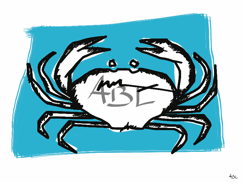 Le crabe  60x45cm